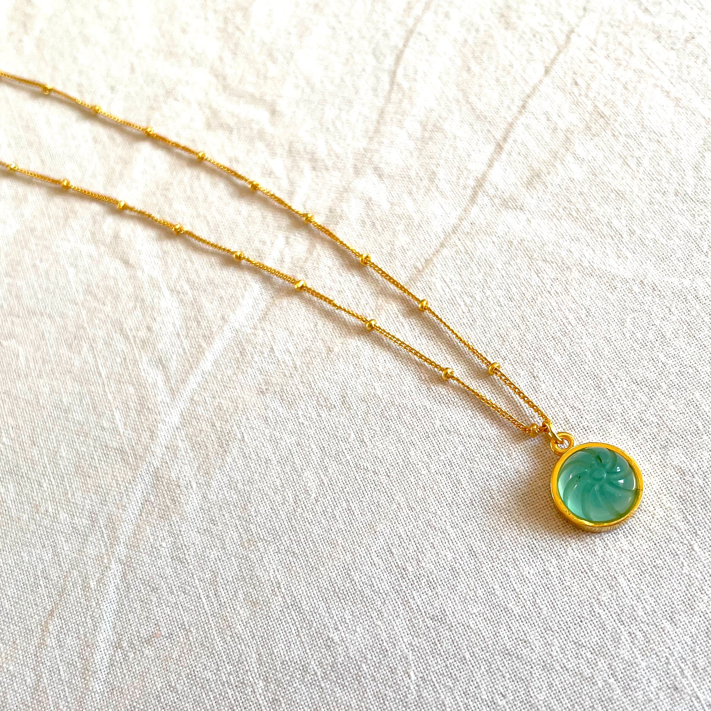 Small sales gemstone necklace